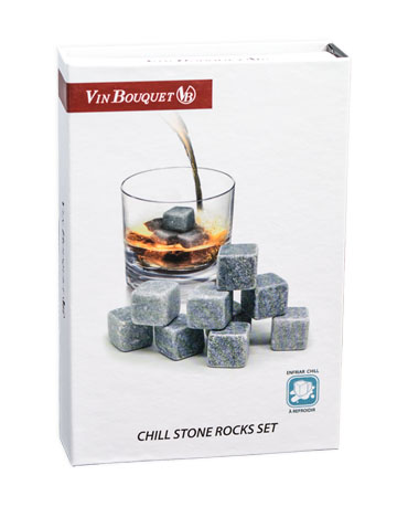 Chill Stone Rocks Set, Vin Bouquet