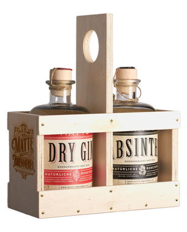 Matte Set, Dry Gin & Absinthe, 2x 50 cl