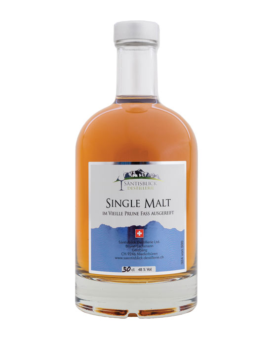 Säntisblick Destillerie, Single Malt, Vieille Prune Fass, 50cl